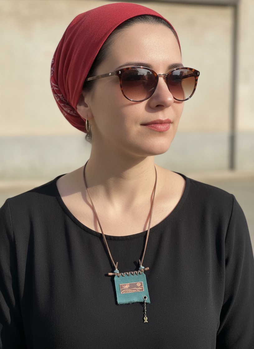 گردنبند چرم دستساز گردنبند چرم دستساز