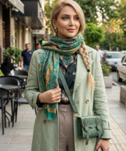 کیف چرم دستدوز دوحالته مدل زنبق