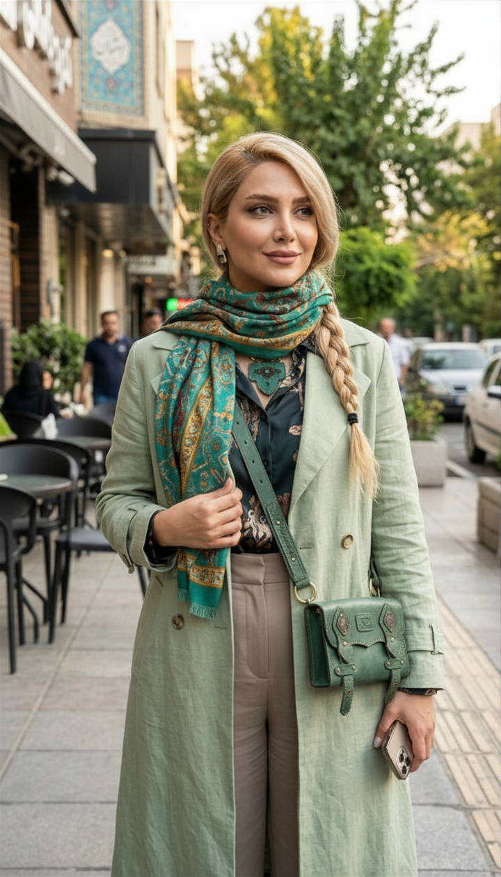 کیف چرم دستدوز دوحالته زنبق دوشی مدل زنبق حالت دوشی کیف چرم دستدوز دوحالته مدل زنبق